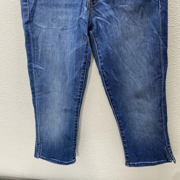 Mother Women’s The Stunner Bunny Slip Capri Jeans Size 26 Connect The Dots Blue - Picture 11 of 14